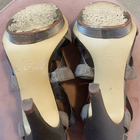 BCBG Rosalind Strappy Grey Heels - Picture 5 of 5